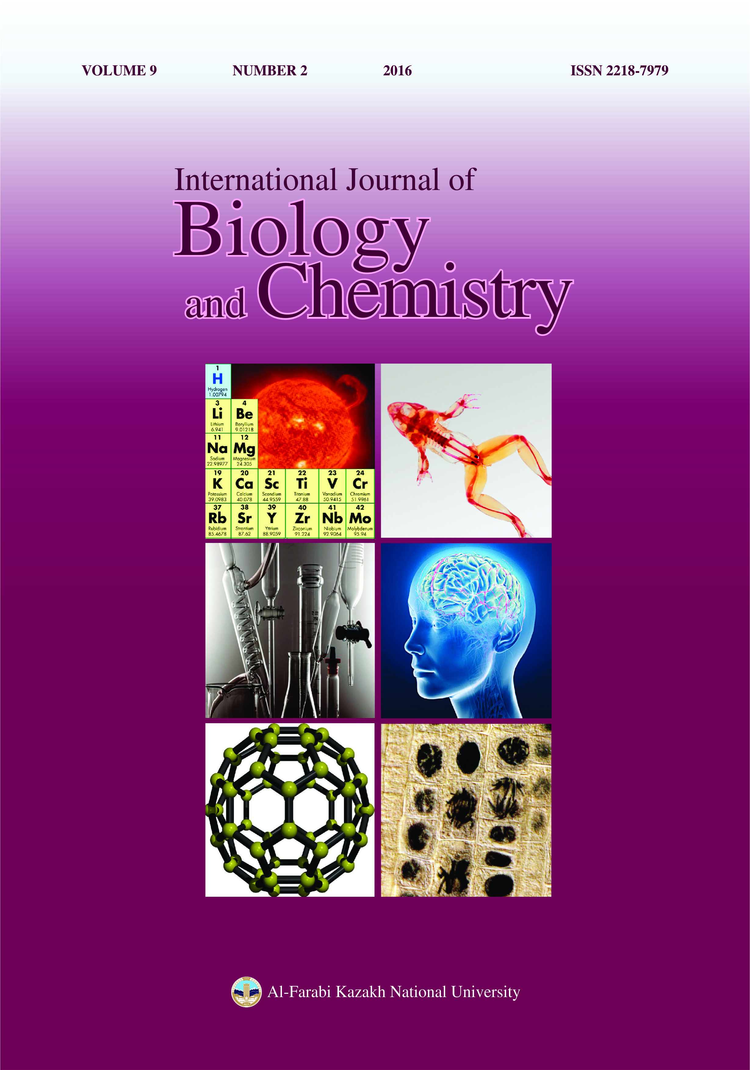 					View Vol. 9 No. 1 (2016): International Journal of Biology and Chemistry
				