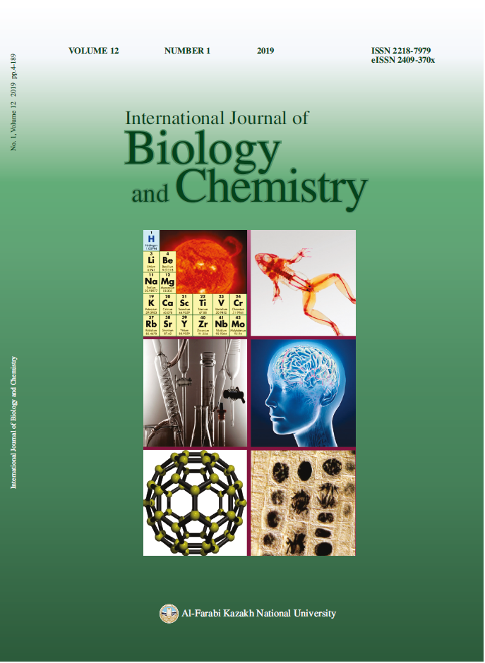 					View Vol. 12 No. 1 (2019): International Journal of Biology and Chemistry
				